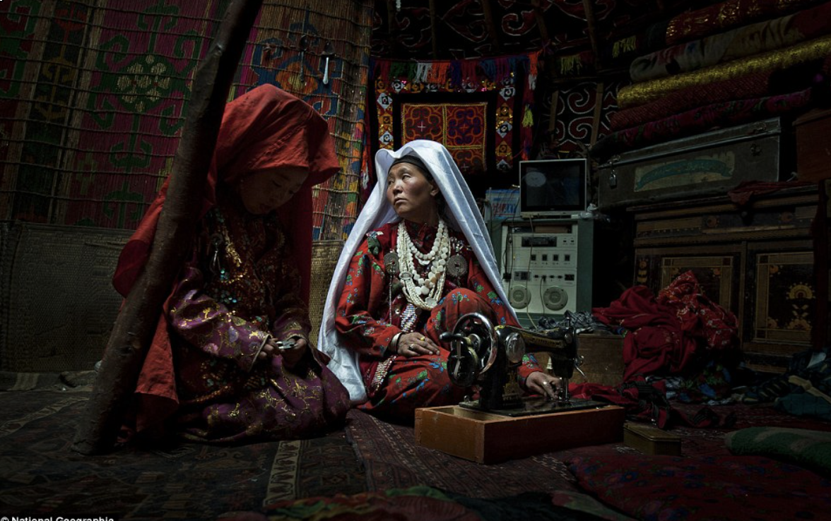 Sewing in Afghanistan